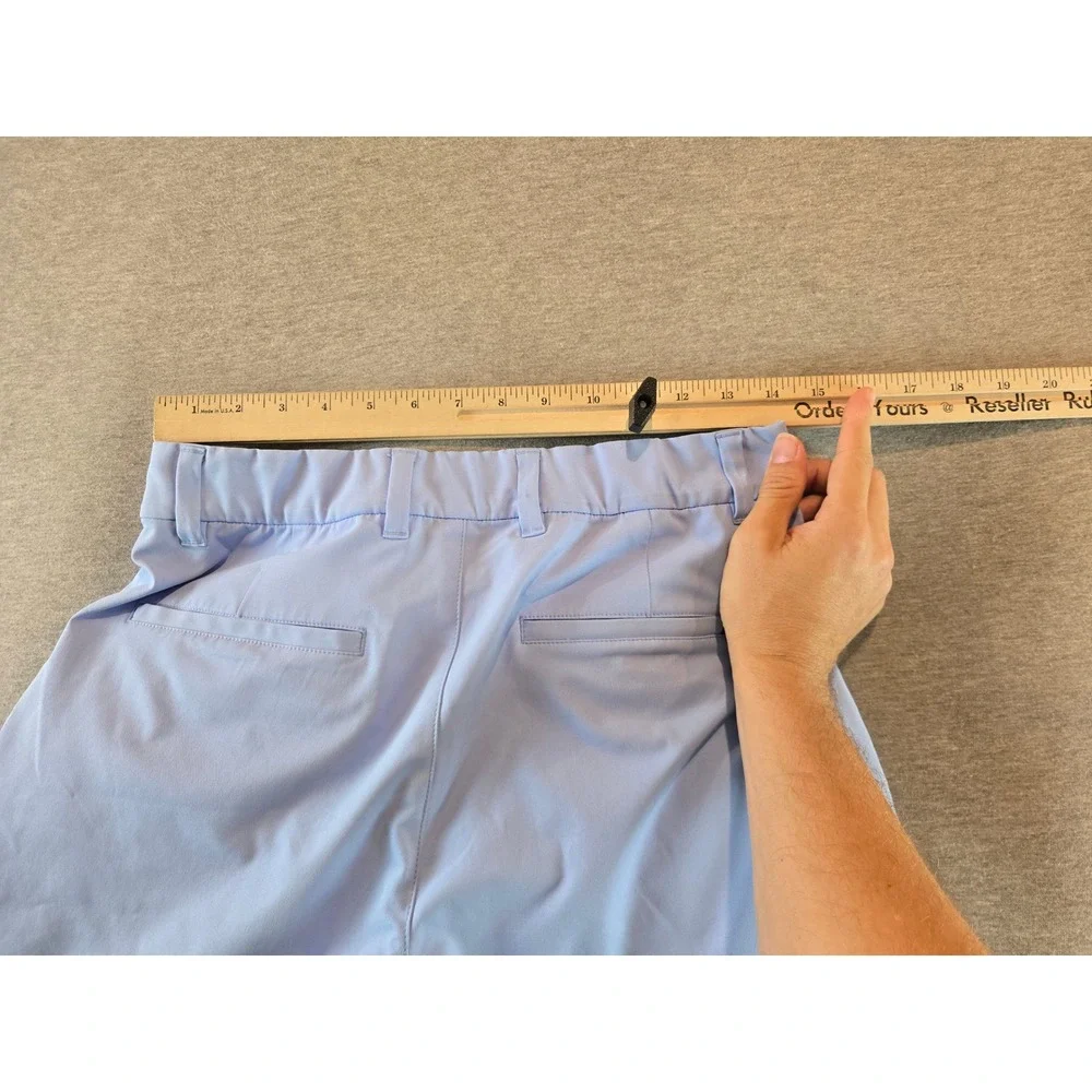 Good Good Golf Shorts Mens 28W Light Blue Performance Athletic Elastic Waist